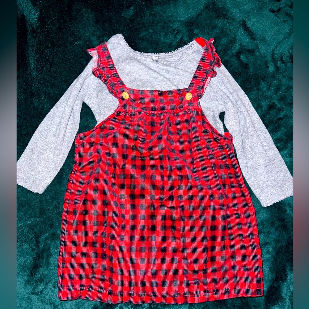 Carter's 18 Months Baby Girl Holiday Christmas
Red Plaid Corduroy Dress